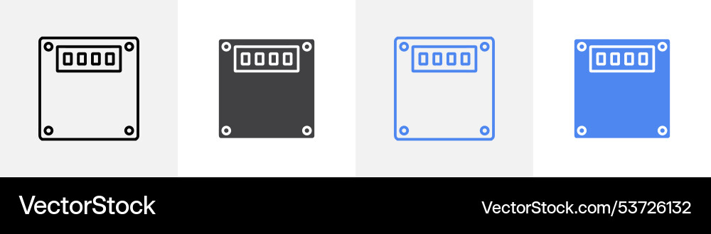 Weighting scale icon set use for web Vector Image