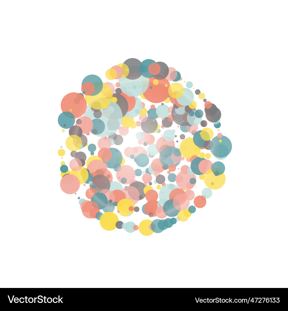 Abstract Dotted Circle Background Vector Image