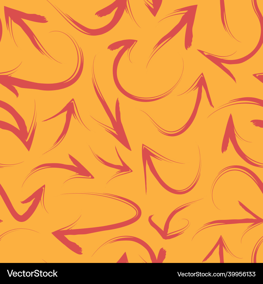 Arrows pattern seamless textile design projects vector image