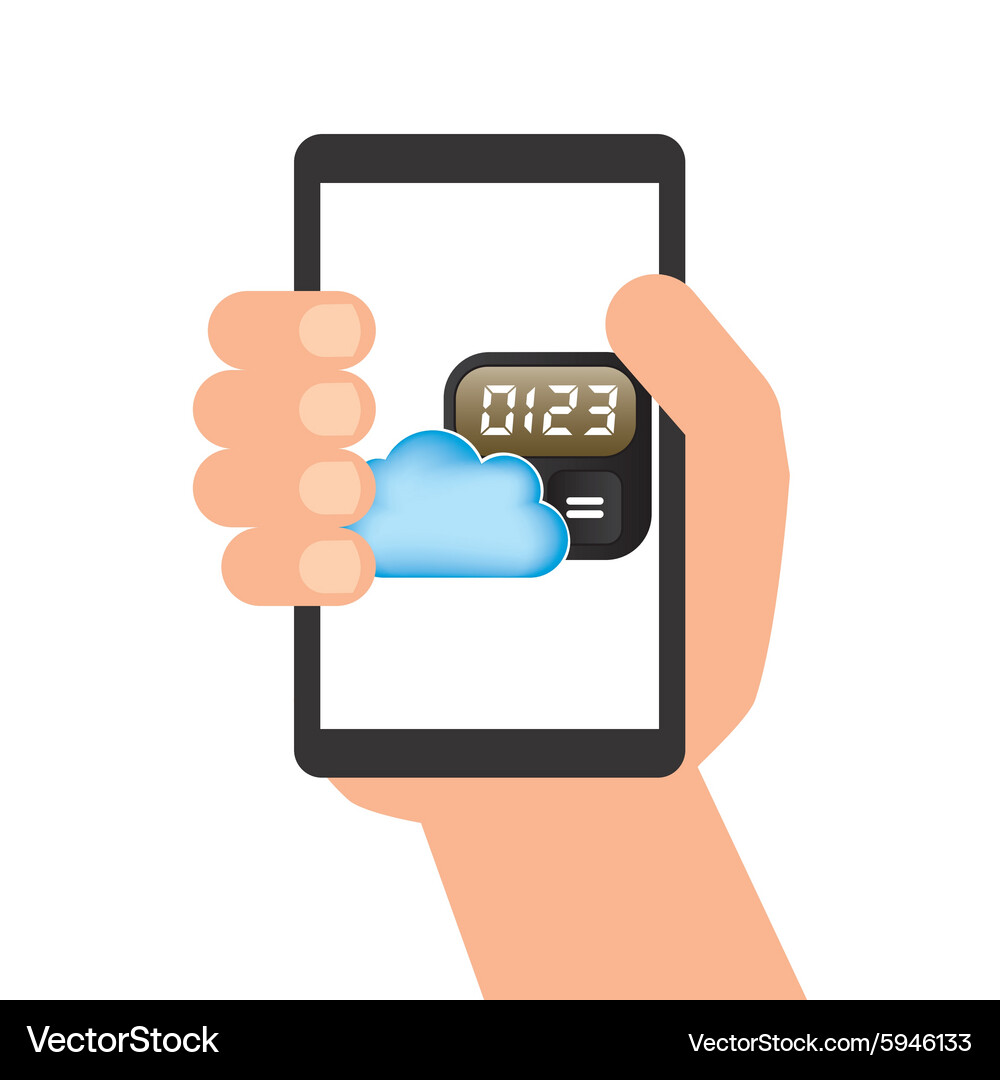 Cloud computing Vector Image