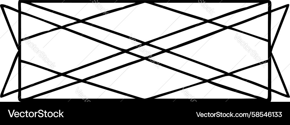 Intersecting Parallel Lines Vector Image