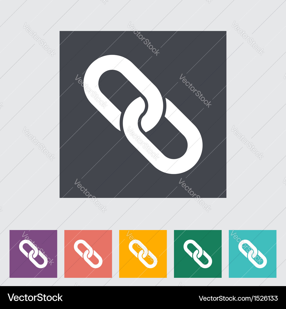 Linked Icon Set Vector Image