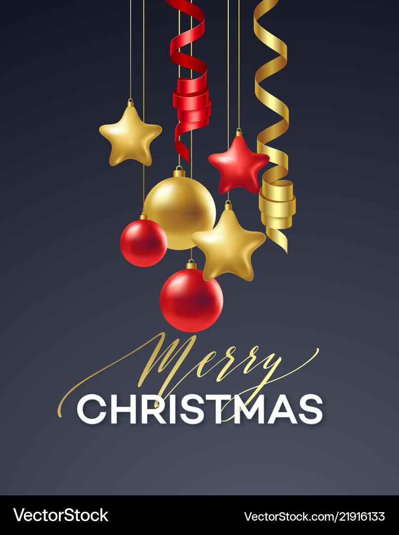 Poster merry christmas holiday premium Poster merry christmas holiday premium vector image