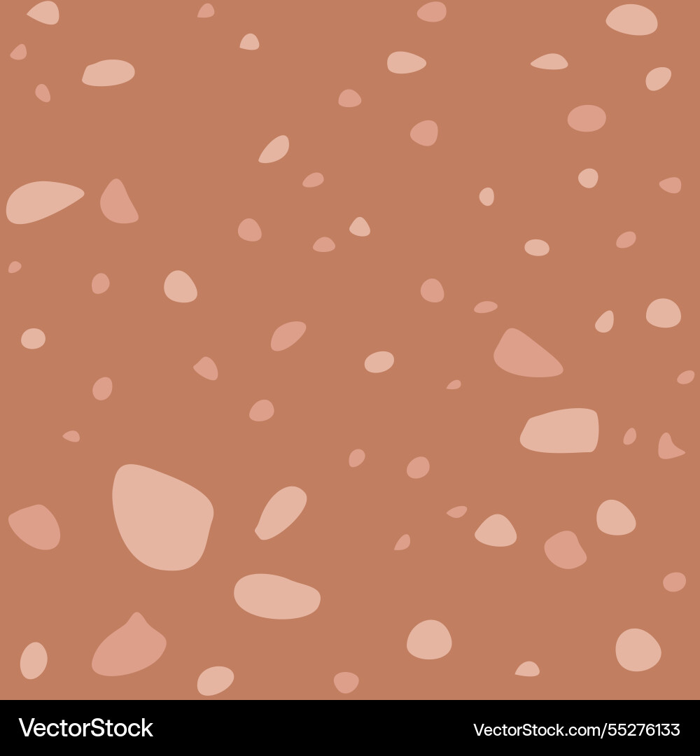 Seamless abstract retro terrazzo pattern in beige Vector Image