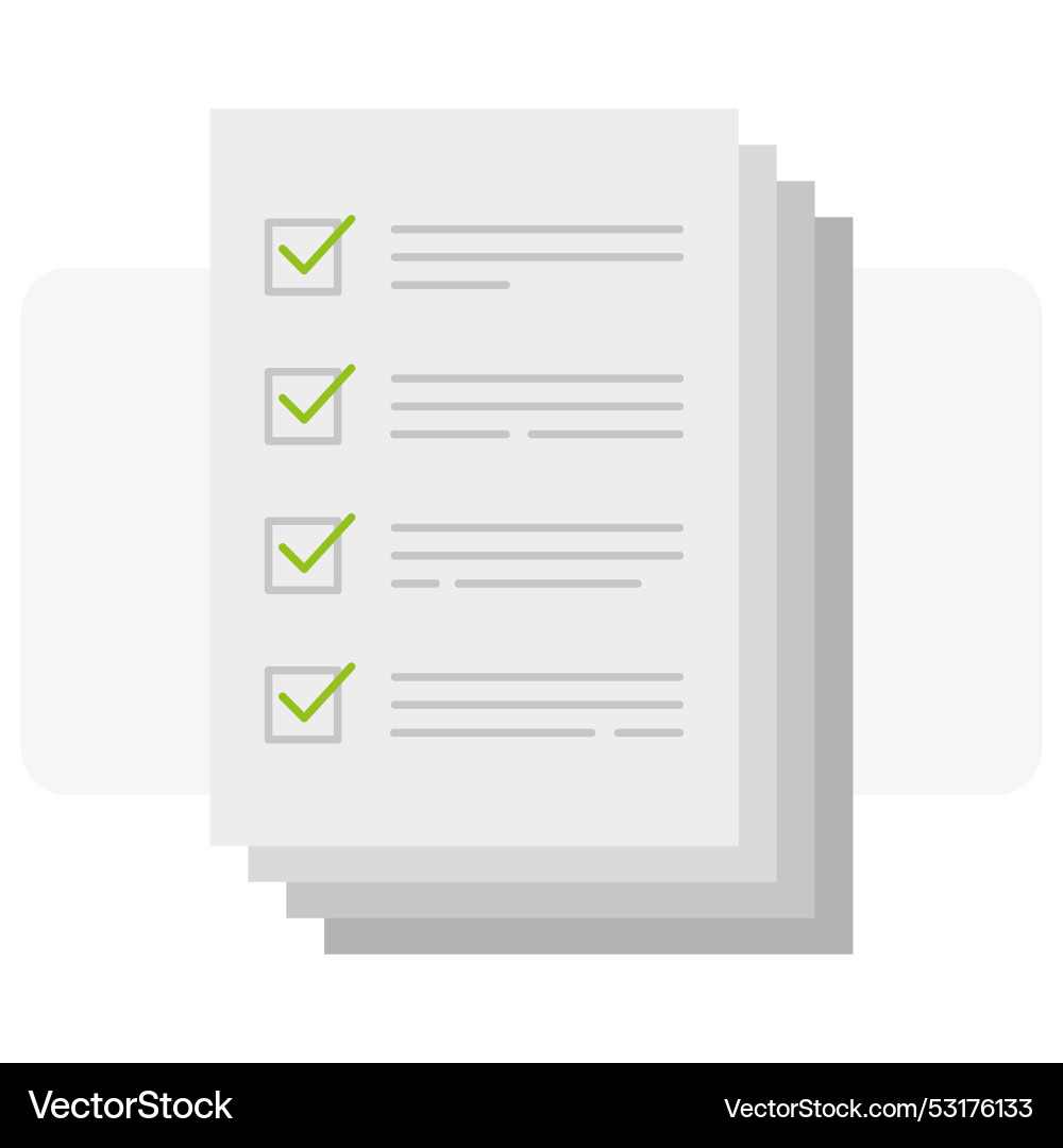 Stack of paper icon document symbol Stack of paper icon document symbol vector image
