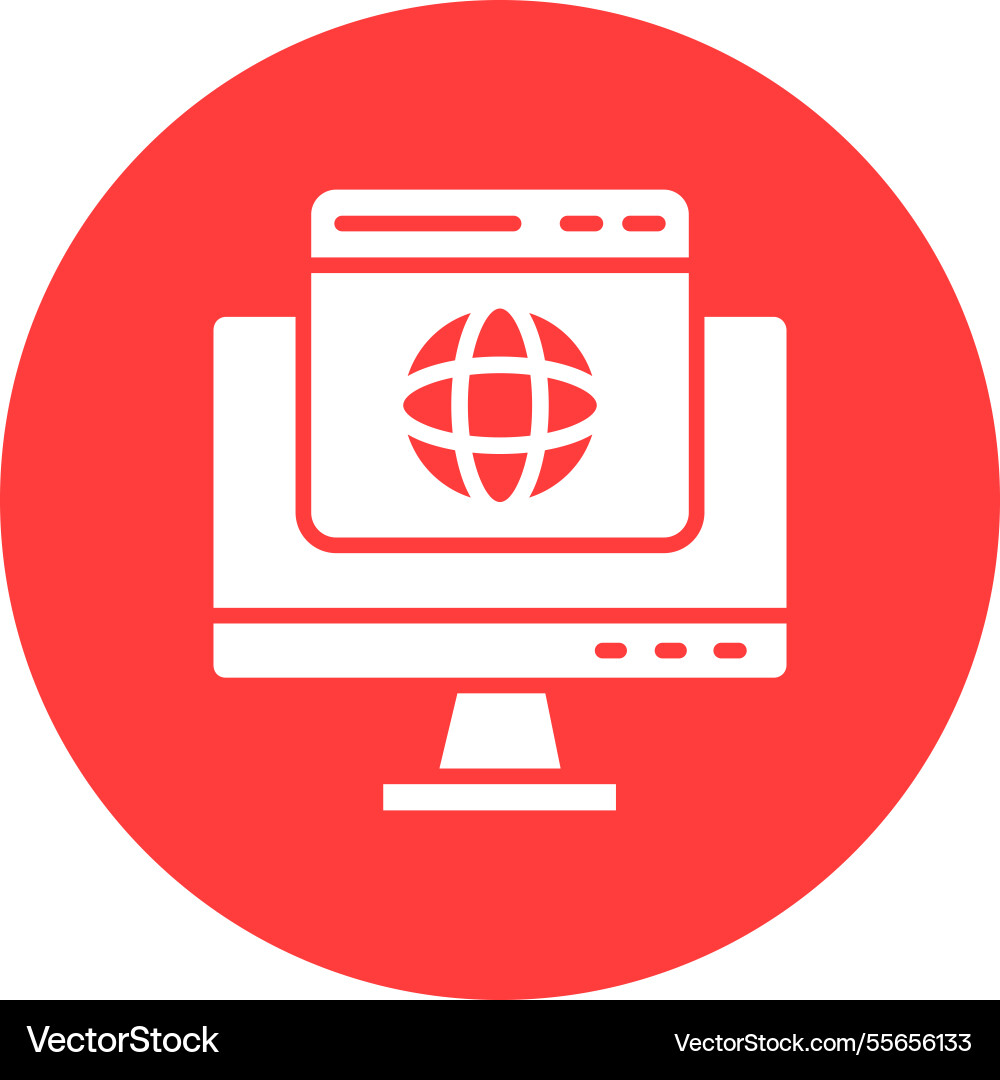 Web browser icon design Vector Image