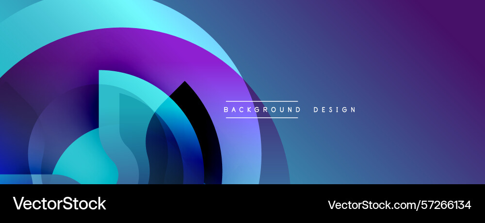 Abstract design features overlapping circles Vector Image