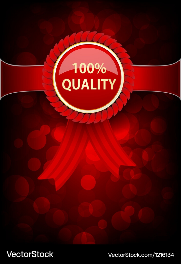 Background with red label Vector Image