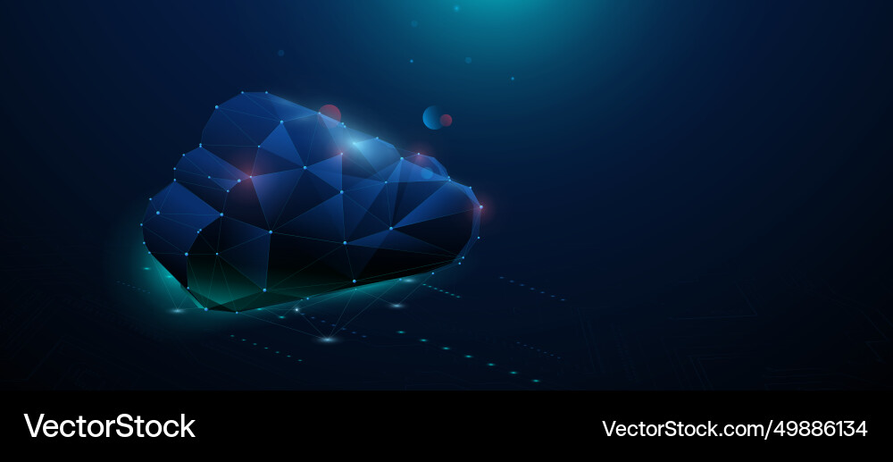 Cloud computing technology connection Cloud computing technology connection vector image