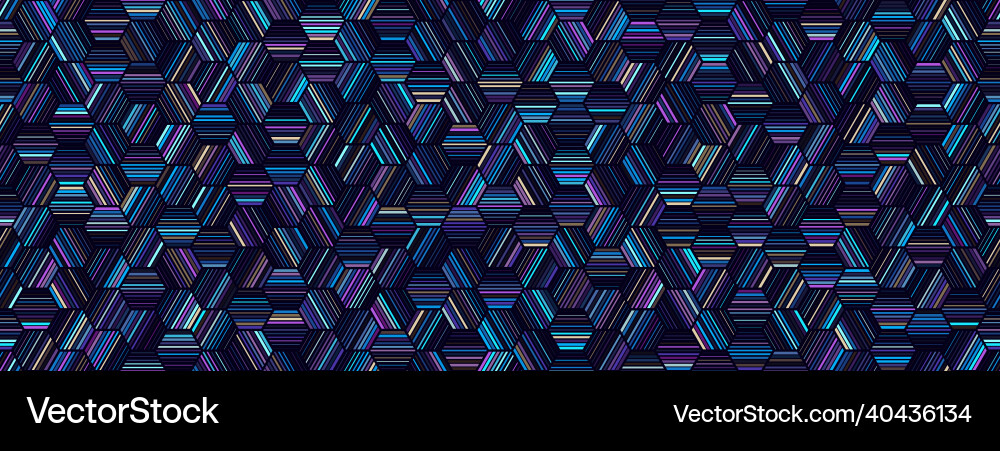 Colorful Hexagonal Pattern vector image