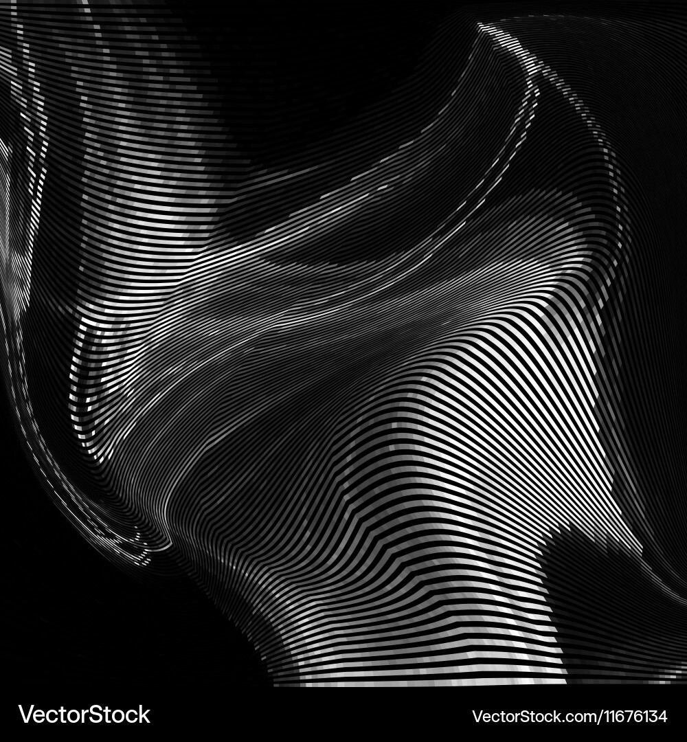 Distorted Glitch Wave Background Vector Image