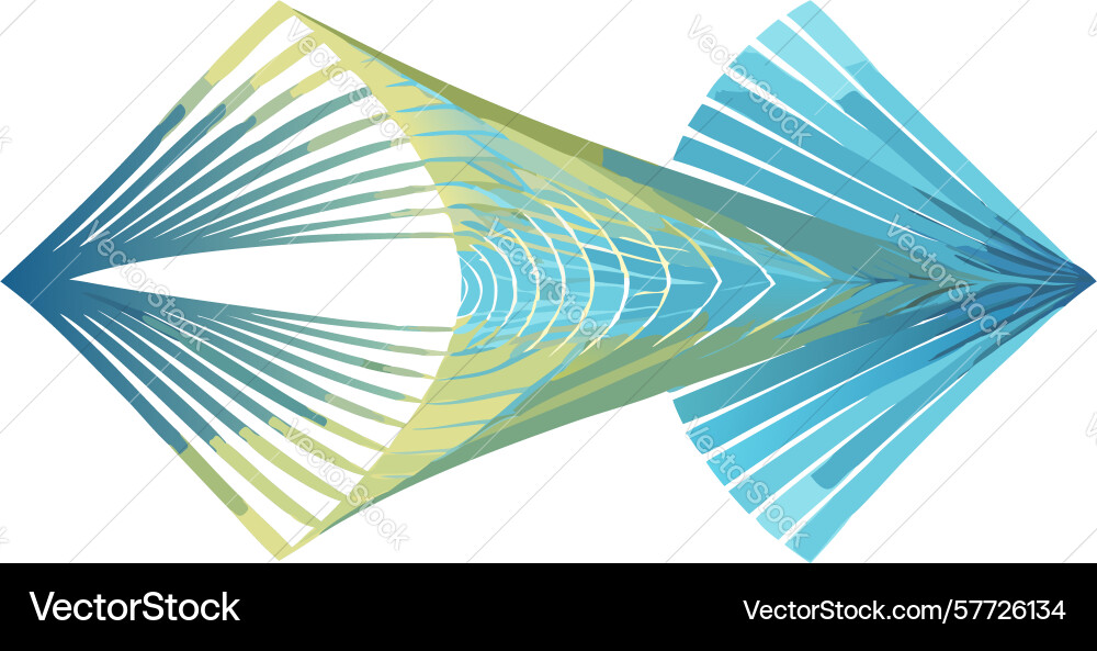 Dynamic abstract geometric flow arrow design vector image