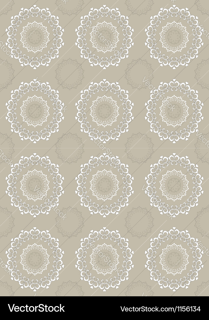Light beige background with openwork circles Vector Image