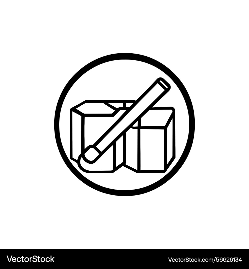 Minimalist design of ice cubes with tong inside Vector Image