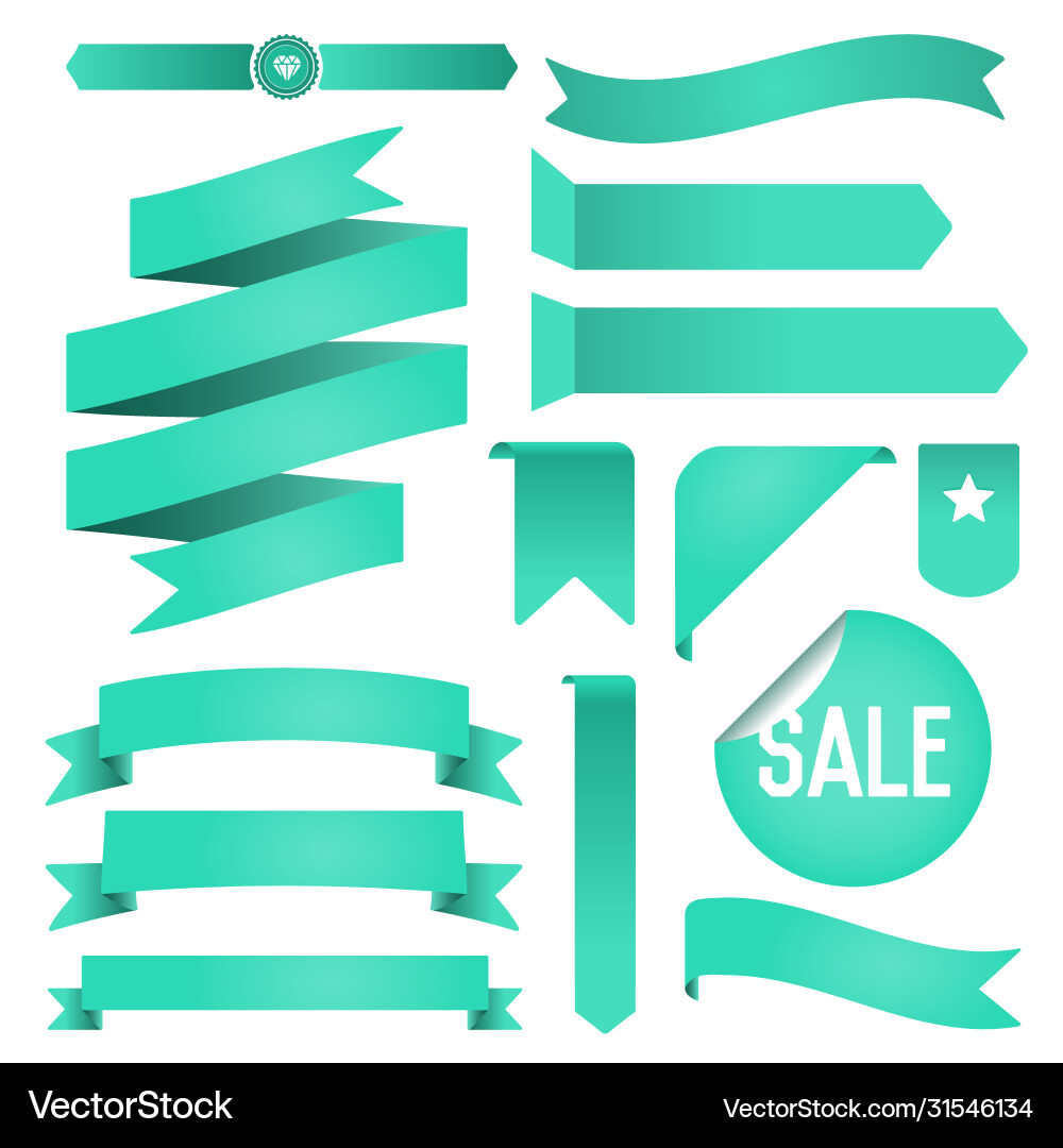 Set ribbons and labels retro vintage Set ribbons and labels retro vintage vector image