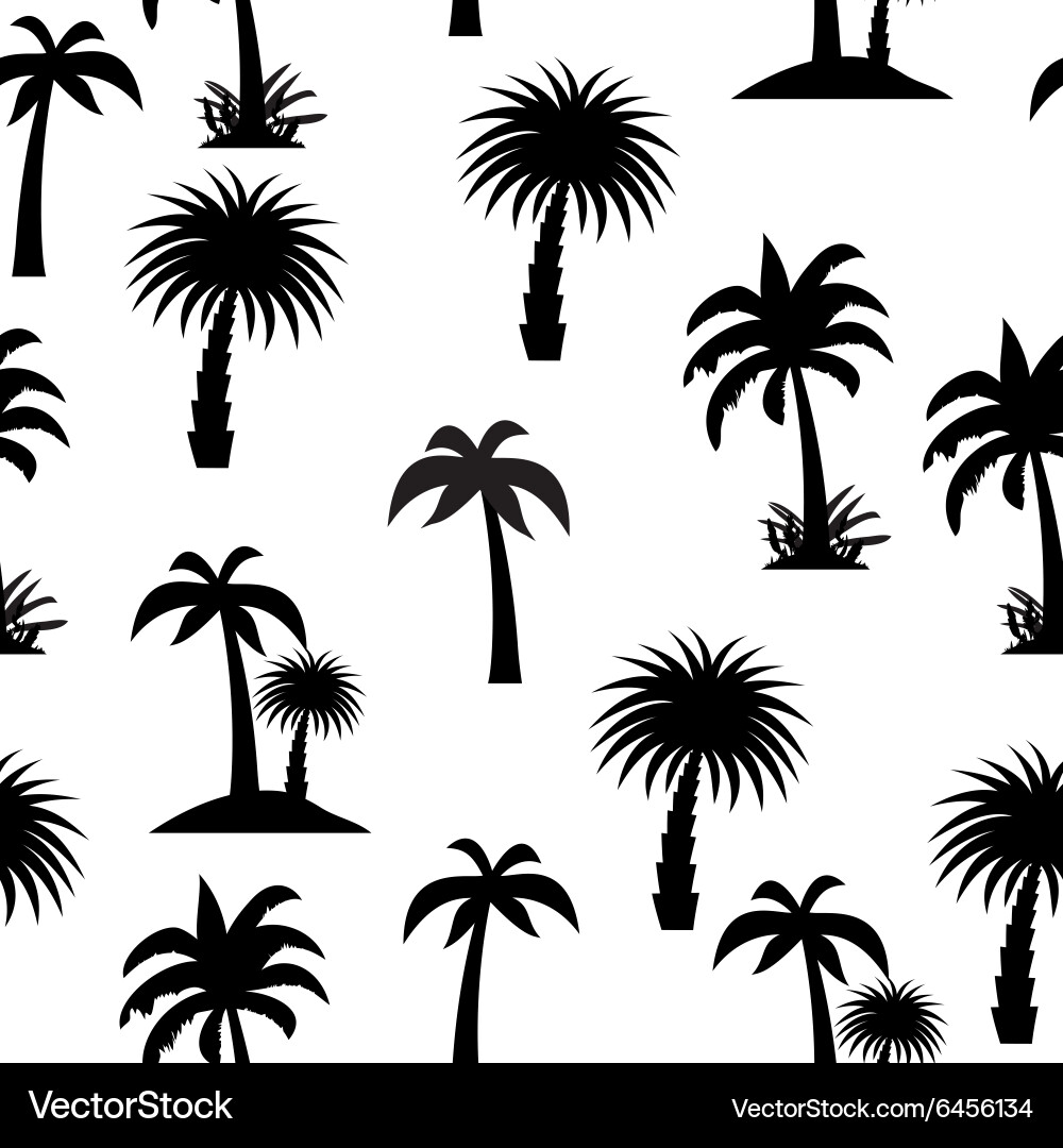 Tropical Palm Tree Pattern vector image