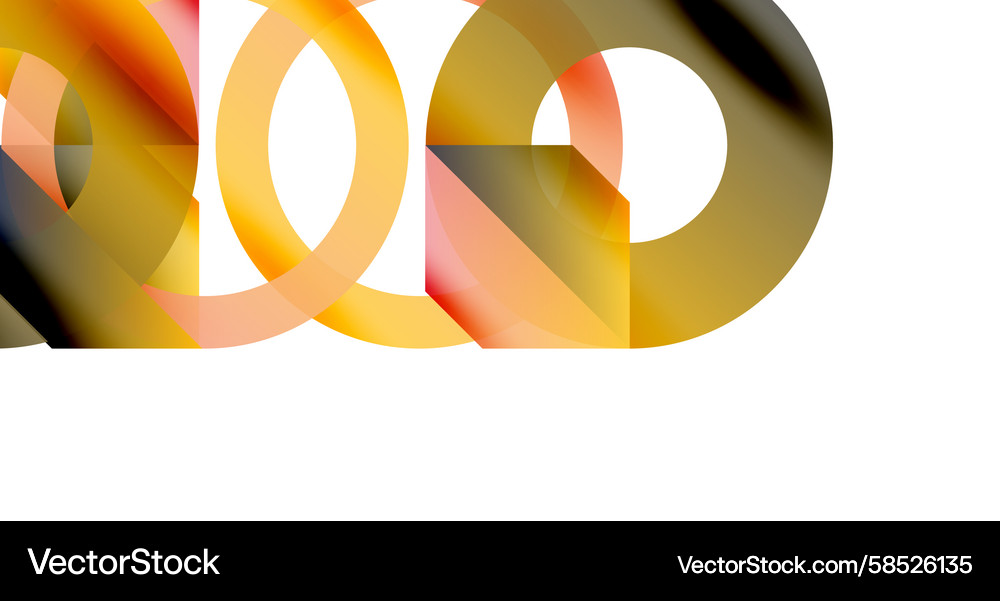 Abstract composition featuring overlapping Abstract composition featuring overlapping Vector Image