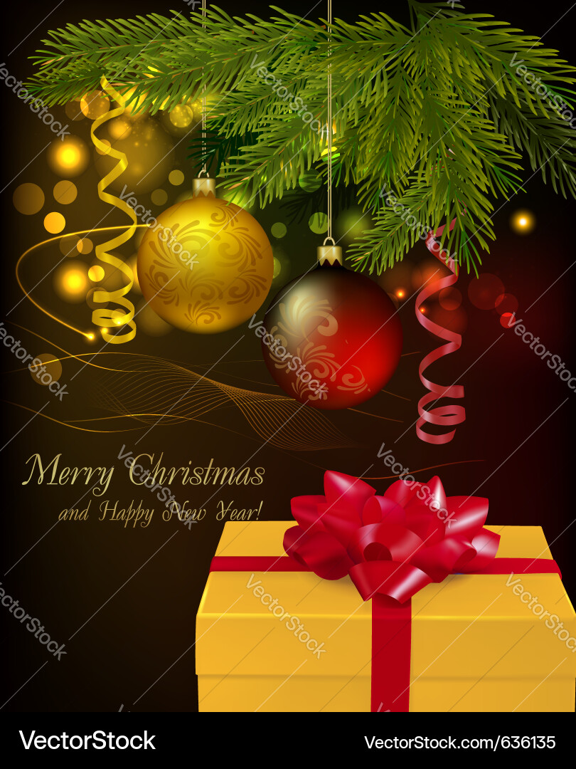 Christmas Celebration Background Vector Image