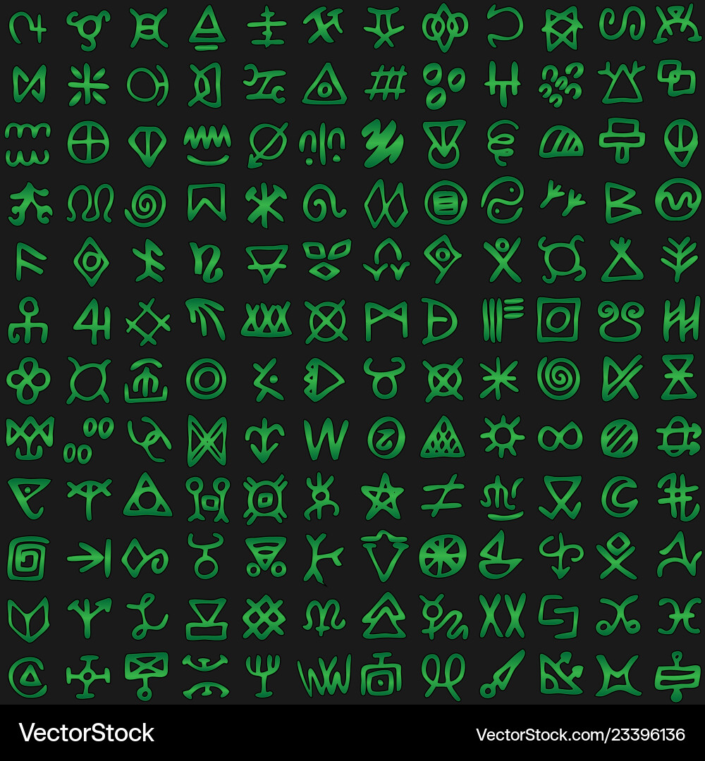Quantum Code Matrix vector image