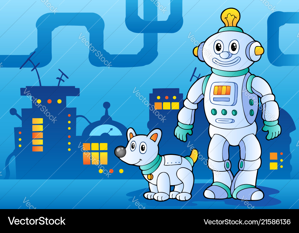 Robot theme image 4 Robot theme image 4 vector image