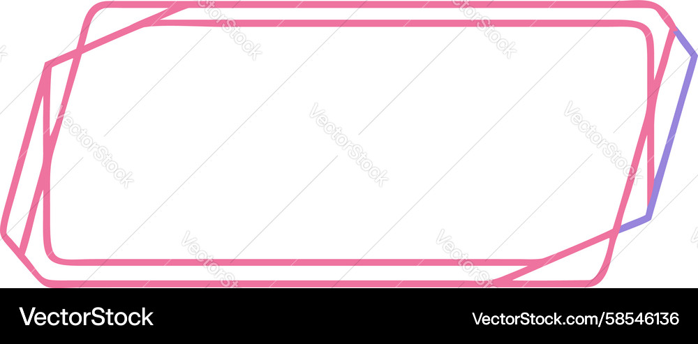 Rounded Rectangle Frame with Gradient Vector Image