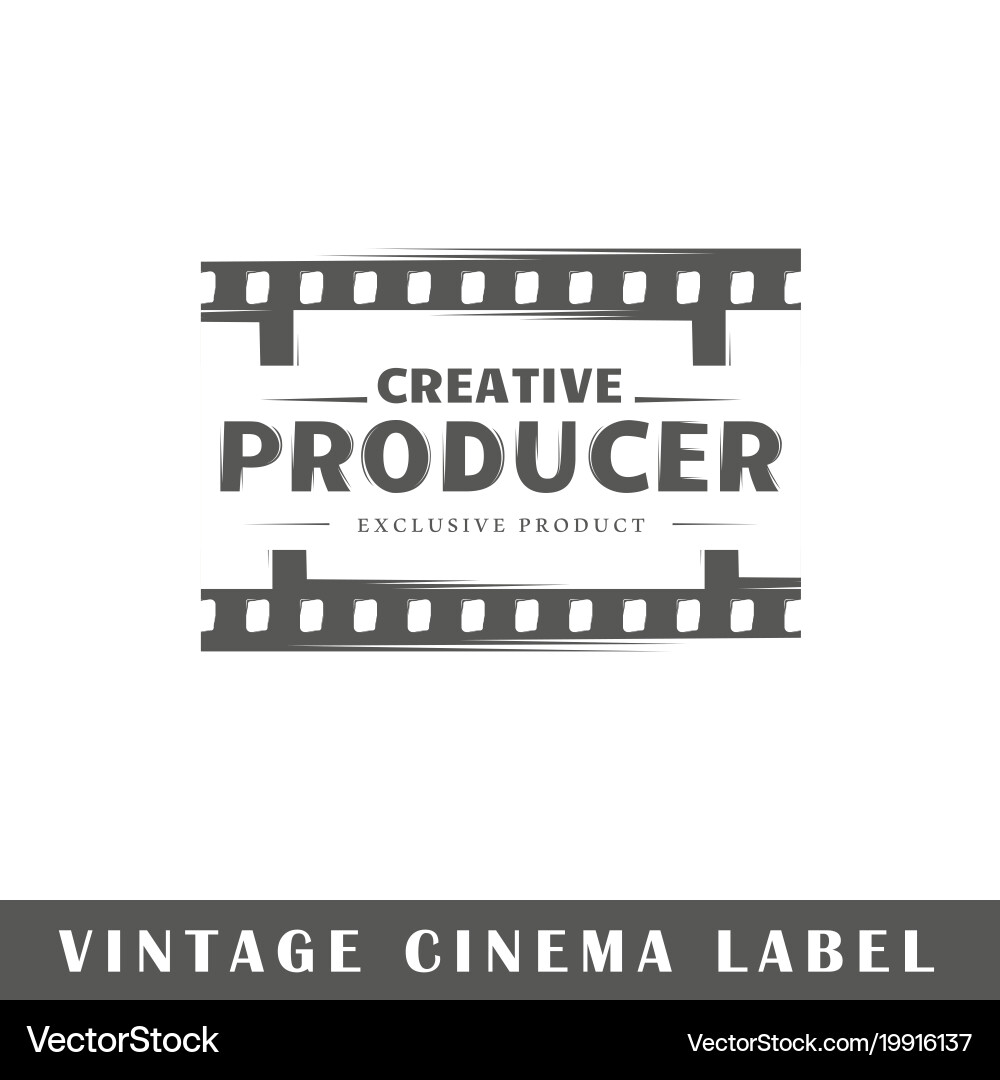 Cinema label Royalty Free Vector Image - VectorStock