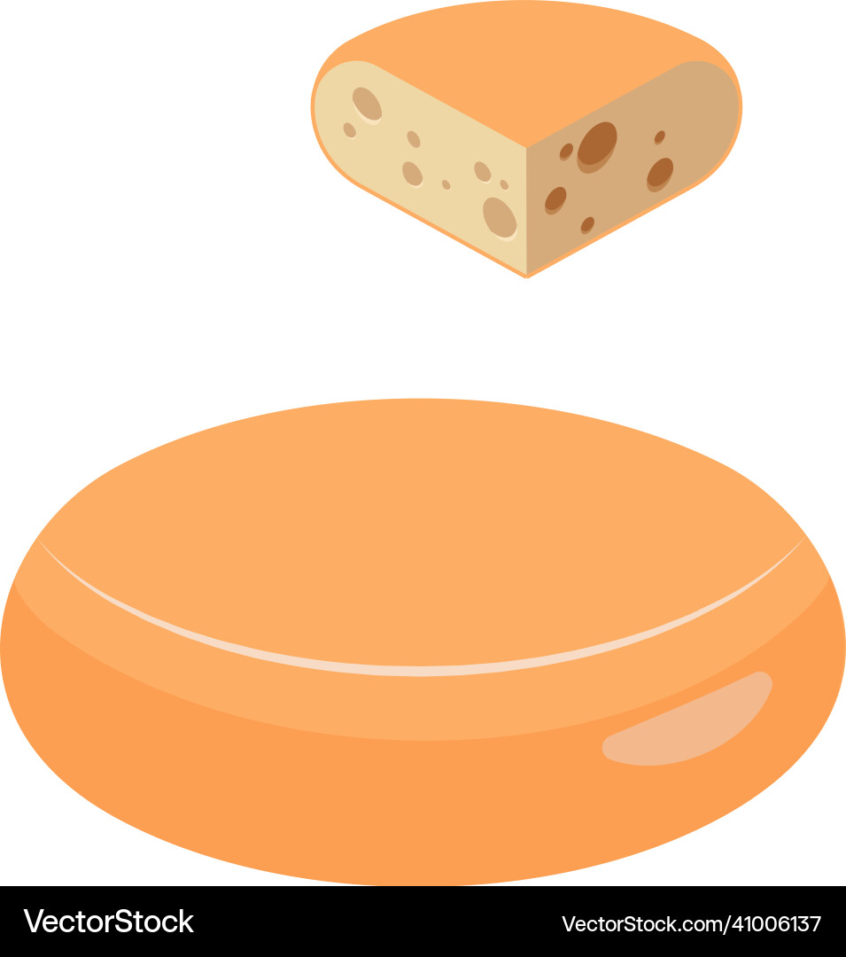 Gourmet Käse Scheibenzusammensetzung Gourmet Käse Scheibenzusammensetzung vektorbild