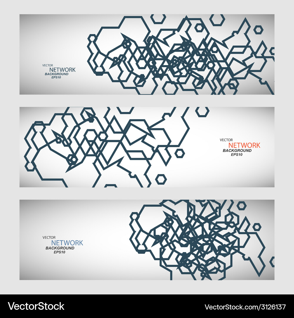 Set three sets of abstract contour lines Vector Image