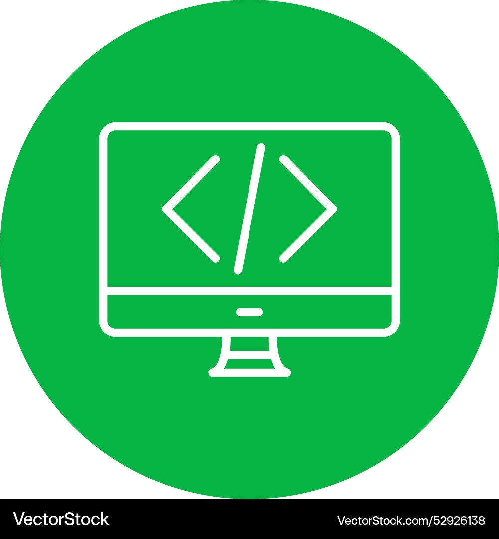 Coding icon design vector image
