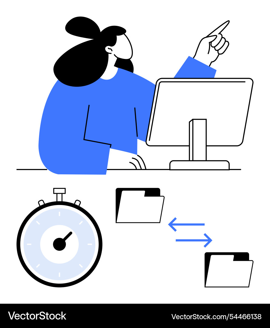 Efficient time management and task organization Vector Image