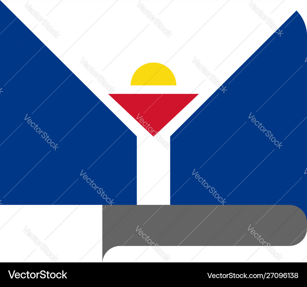 Flag horizontal shape pointer for world map Flag horizontal shape pointer for world map vector image