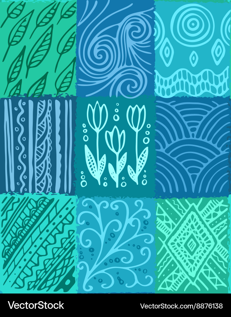 Patchwork Seamless Pattern vector image