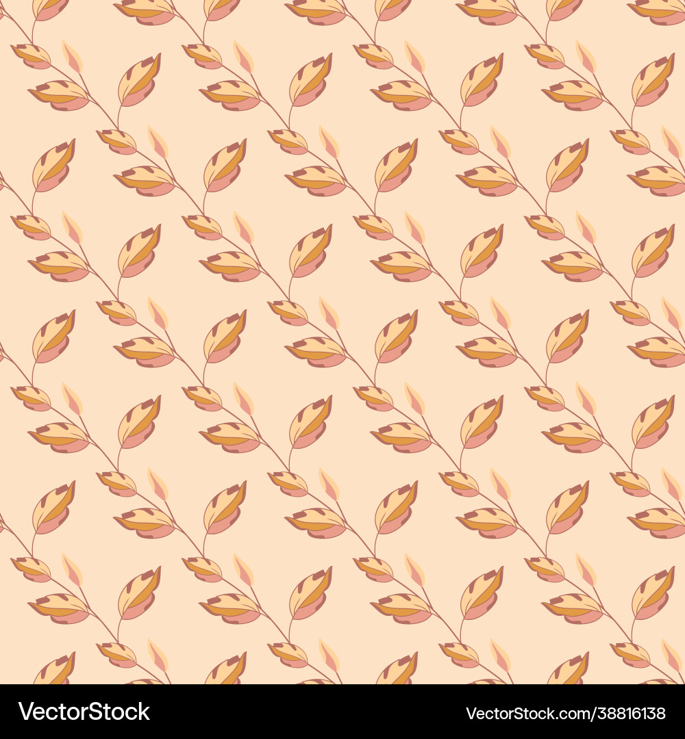 Seamless pattern with trees branches vector image