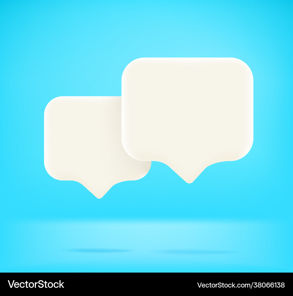Two speech balloons with copy space dialog Two speech balloons with copy space dialog vector image