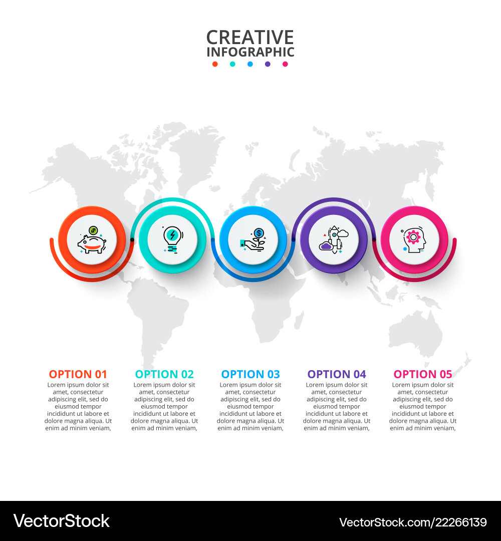Business data visualization abstract elements Business data visualization abstract elements vector image