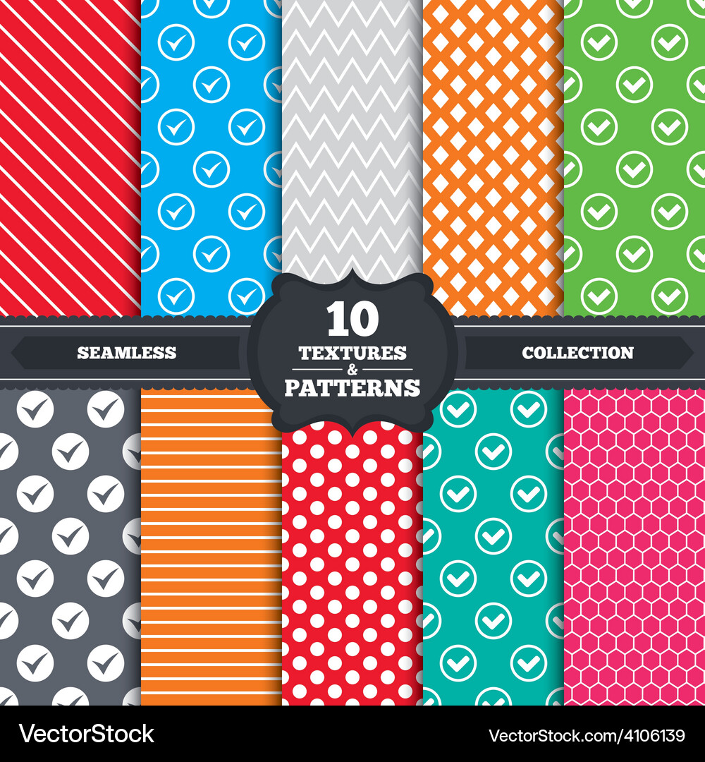 Check signs checkbox confirm icons Vector Image