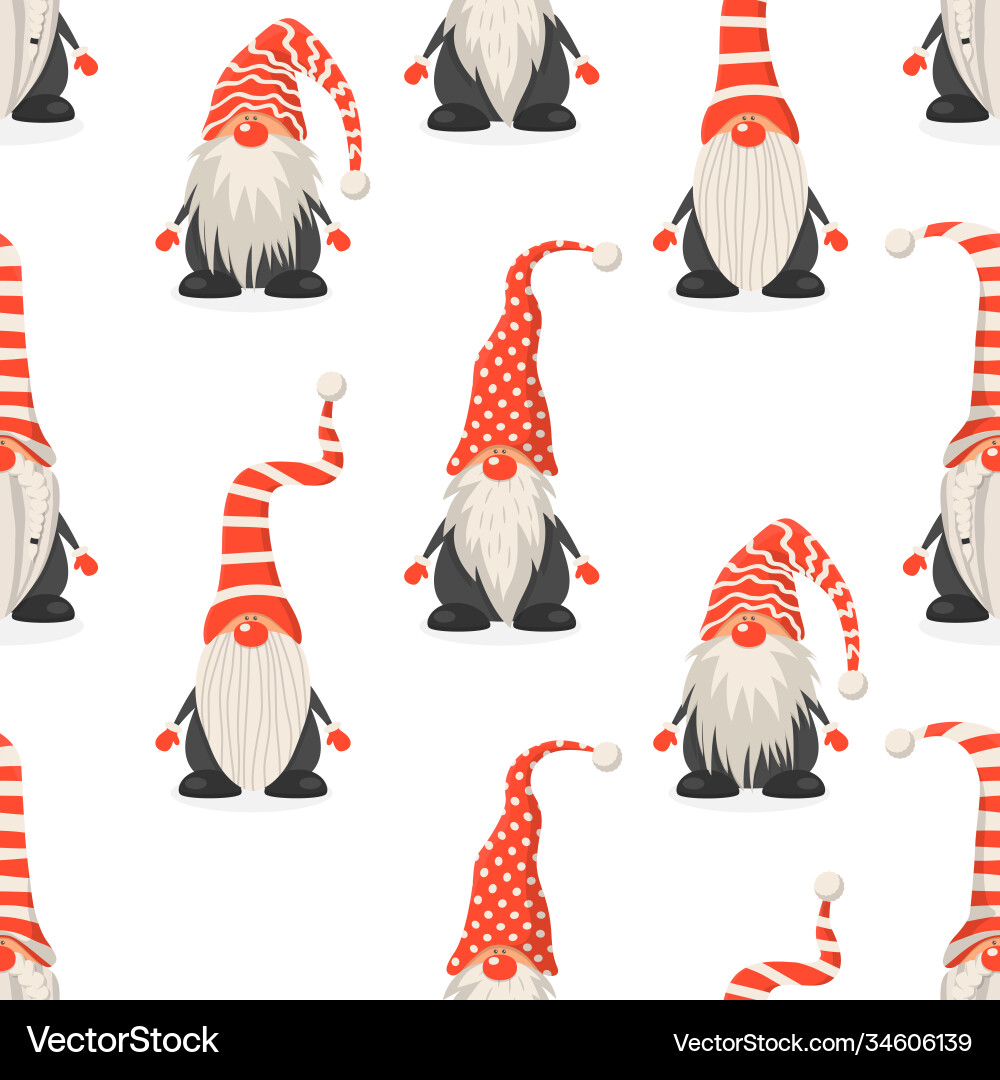 Seamless pattern with scandinavian Seamless pattern with scandinavian vector image