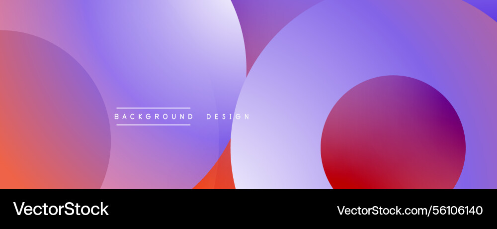 Abstract composition with layered circular vector image