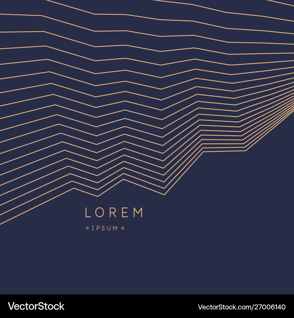 Abstract element with dynamic lines Royalty Free Vector