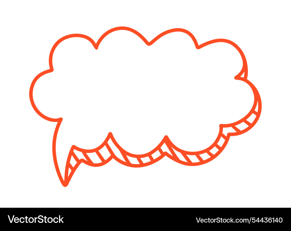 Chat speech bubble message text cloud shape vector image