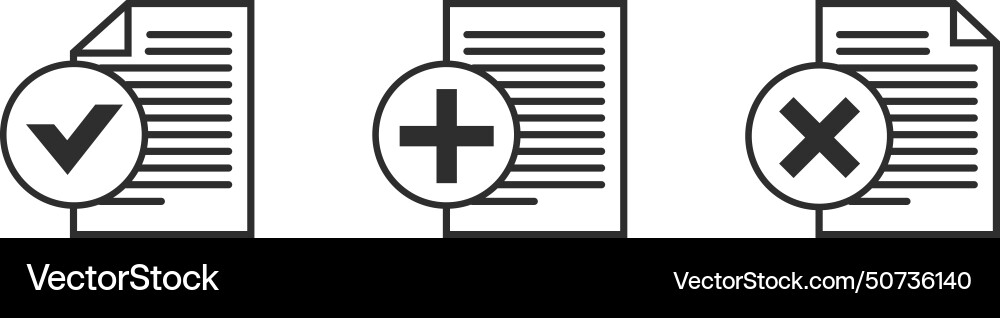 Document edit icon delete and add new page symbol vector image