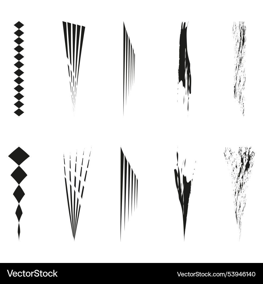 Geometric gradient shapes abstract lines Vector Image