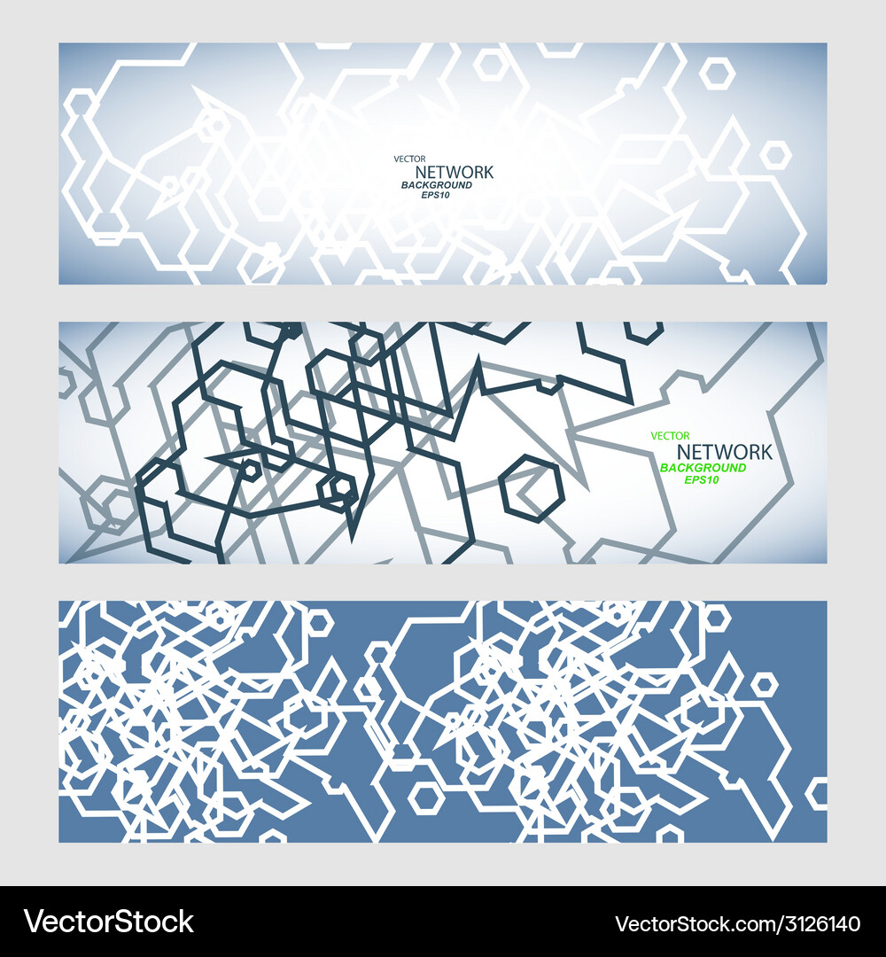 Set three sets of abstract contour lines Vector Image