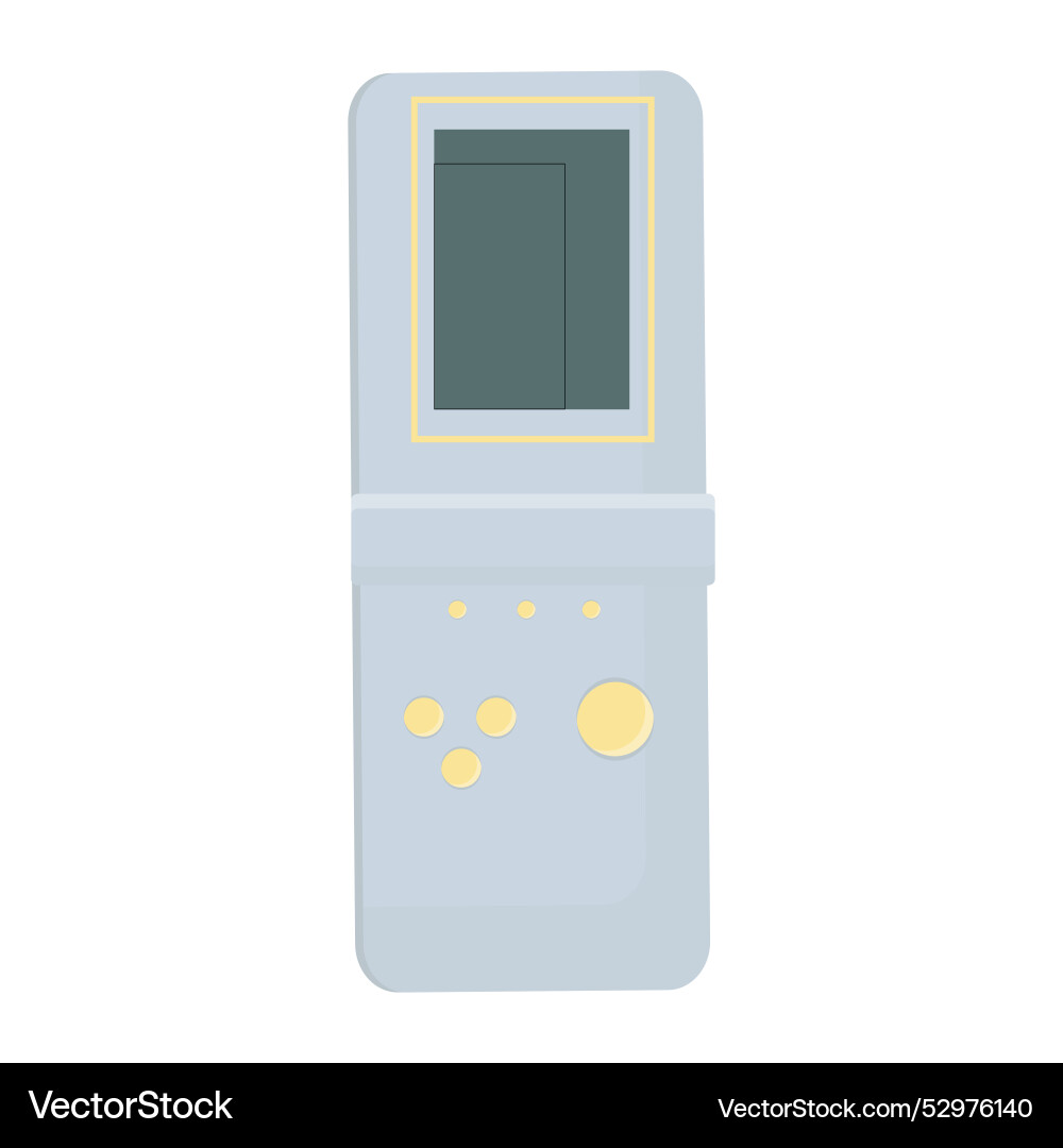 Tetris retro game console Tetris retro game console vector image