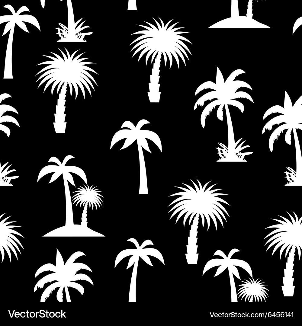 Palm tree seamless pattern Vector Image