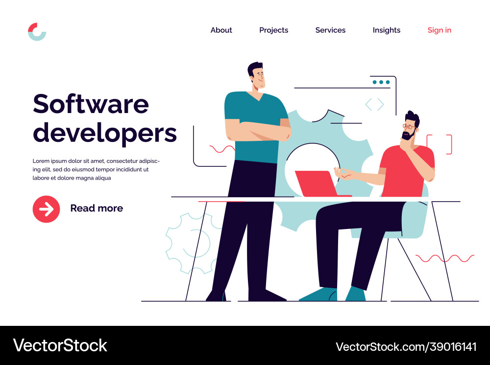 Software Development Concepts vector image