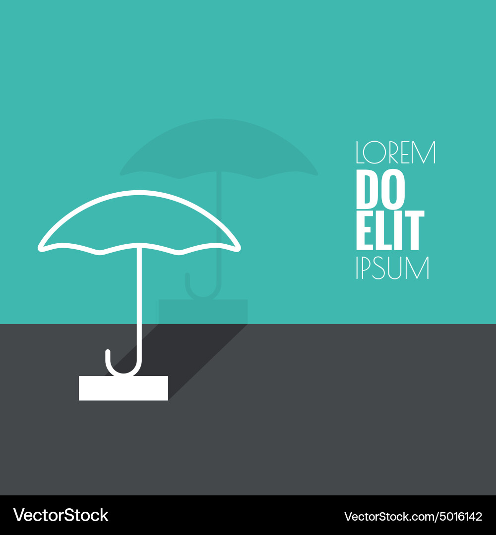 Abstract background with open umbrella vector image