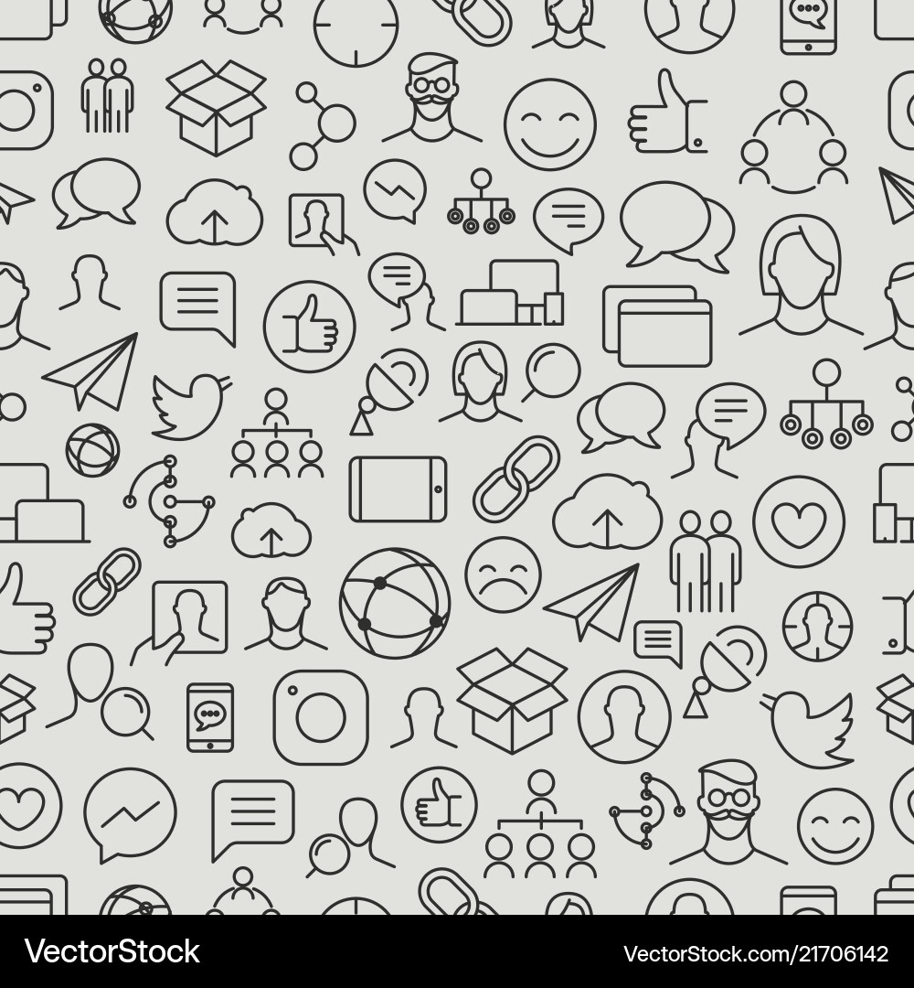 App Icon Network Pattern vector image