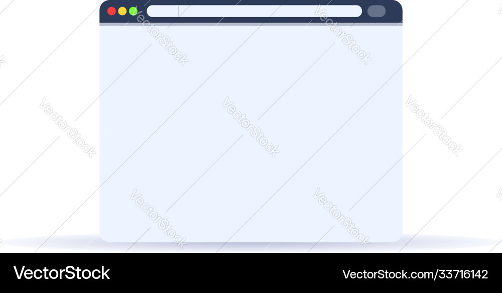 Browser ui icon cartoon style Browser ui icon cartoon style vector image