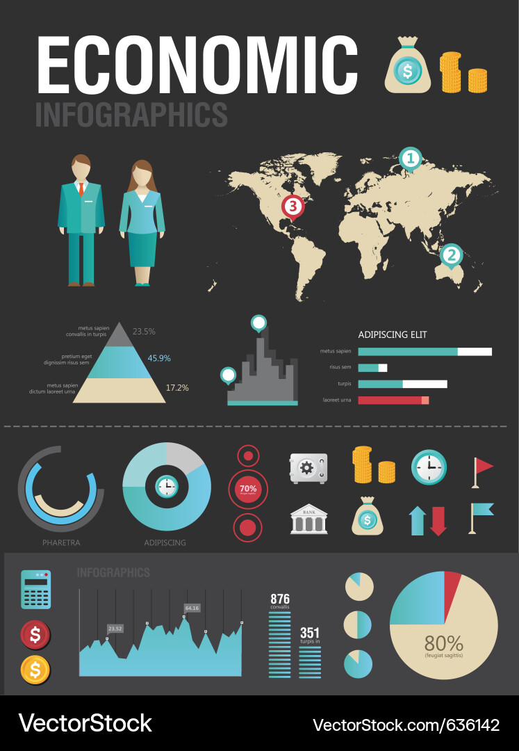 Business and Finance Infographic Vector Image